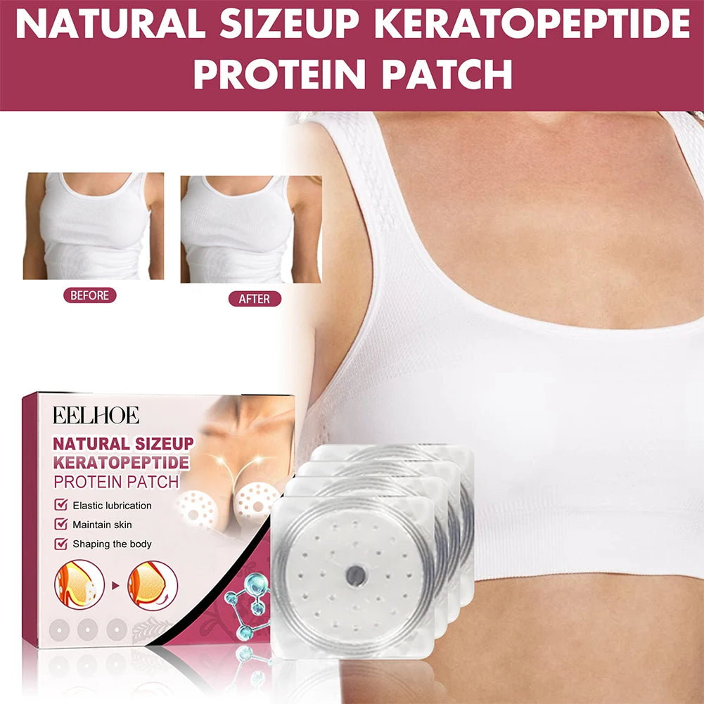 Free shipping worldwide 4 Pcs Beauty Chest Paste with Cypriol/Rose Oil Women Breast Enhancers Enlargement Moisturizing Firmer Patches for Breast Care